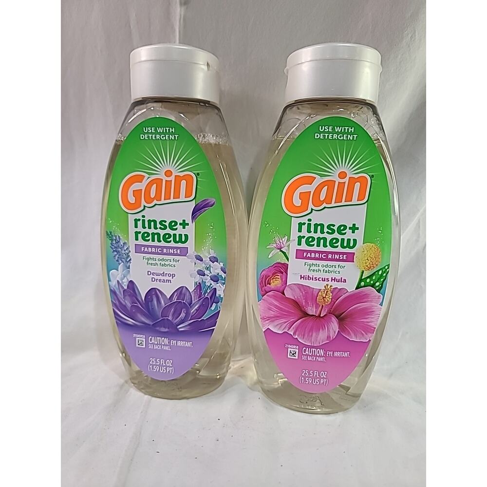 Gain Rinse & Renew Fabric Rinse Fights Odors Dewdrop Dream, Hibiscus Hula 25.5oz